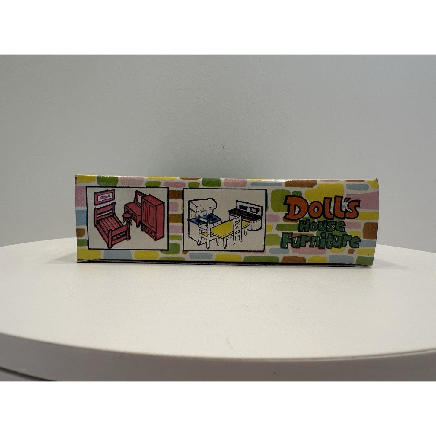 VINTAGE *NEW* 1970's Kitchen Dollhouse Furniture Set