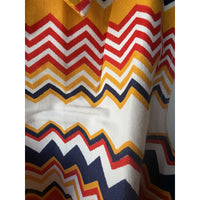 VINTAGE *NEW* 1960's Chevron Print Romper with Belt Size 12