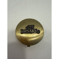 VINTAGE *NEW* 1960's Brass My Rosary 28mm Box