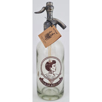 VINTAGE *PRISTINE* 1950's Art Thang Soda La Africana Seltzer Glass Bottle Argentina