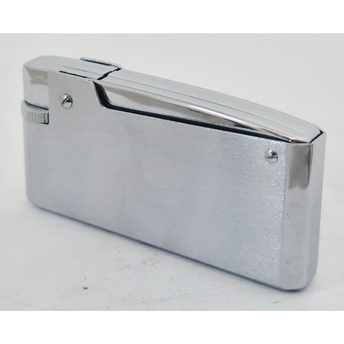VINTAGE *NEW* 1950's Modern Alpha 800 Silver Super Gas Lighter Japan
