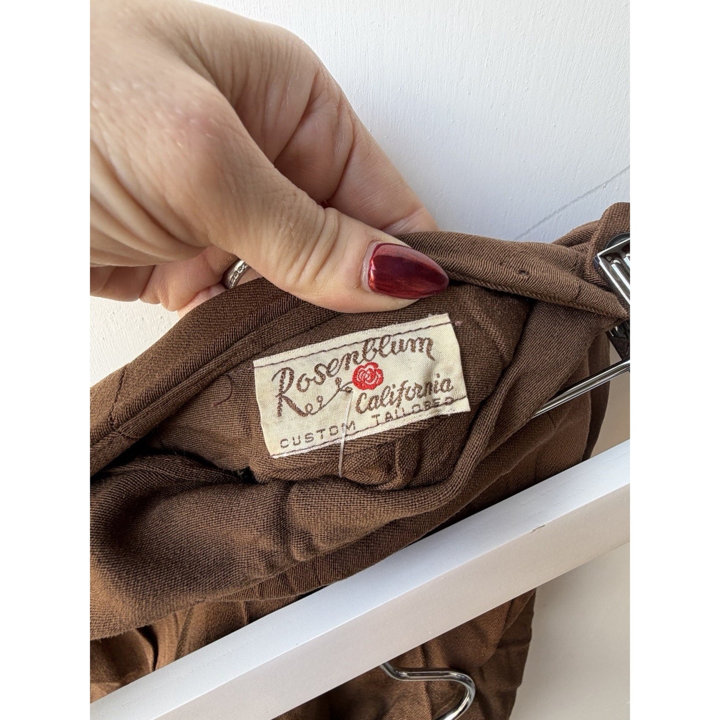 VINTAGE *NEW* 1960's Rosenblum Cali Brown Trousers SEE PHOTOS