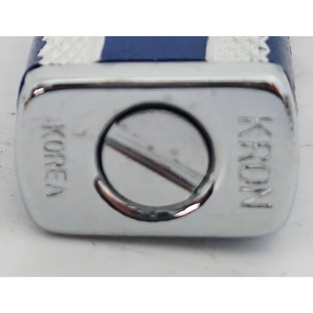 VINTAGE *NEW* 1950's Kron Imperial Blue and Silver Lighter Japan