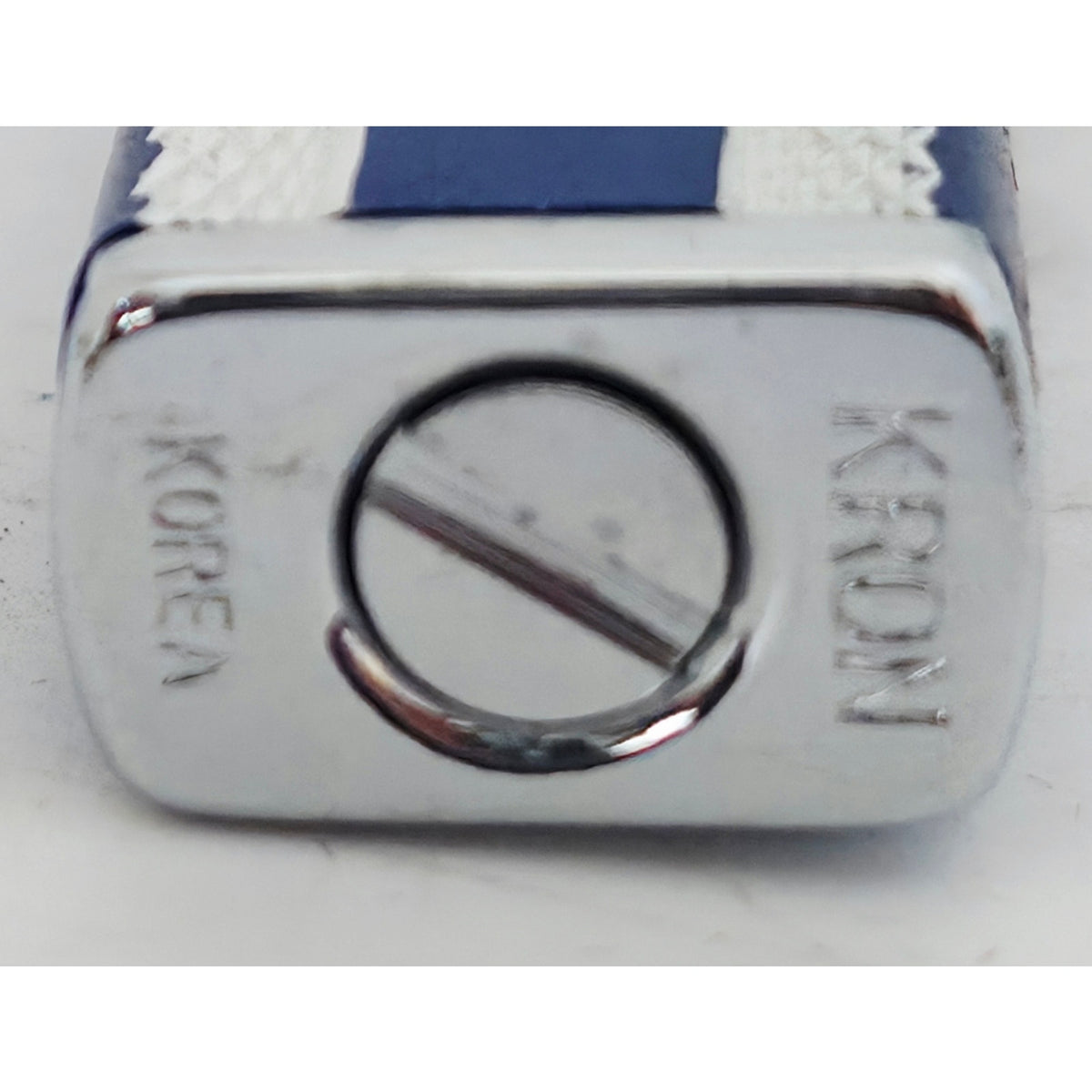 VINTAGE *NEW* 1950's Kron Imperial Blue and Silver Lighter Japan