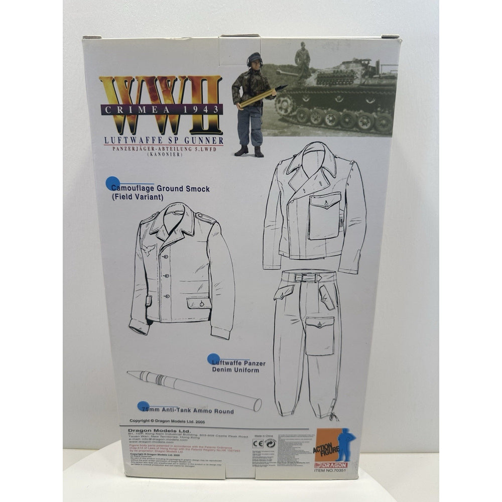 VINTAGE *NEW* Dragon WWII "Werner Bloch* Crimea 1943 Panzer Action Figure