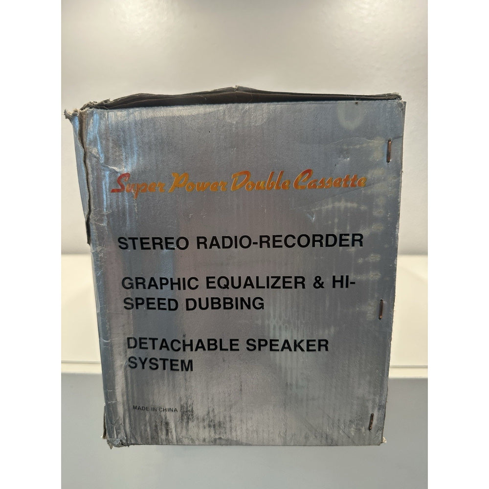 Needs Lovin' - VINTAGE 1980's Super Double Cassette AM/FM Boombox