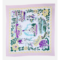 VINTAGE *NEW* 1950's "Juarez" Hand-Rolled Scarf 31" x "31" Pink Japan