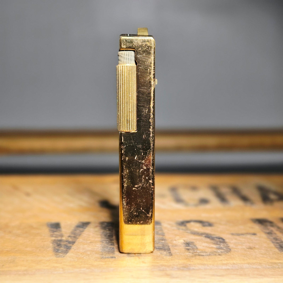 VINTAGE *NEW* 1960's Caption Gold Butane Lighter Japan