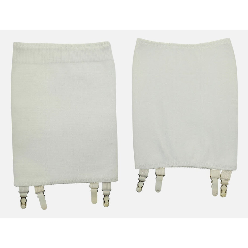 VINTAGE *PRISTINE* 1960's Magic Stretch Women's Cream Girdles Size 24-30 Set 2