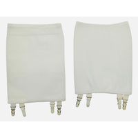 VINTAGE *PRISTINE* 1960's Magic Stretch Women's Cream Girdles Size 24-30 Set 2