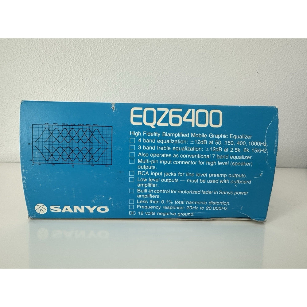 VINTAGE *NEW* 1987 Sanyo EQZ6400 High Fidelity Mobile Graphic Equalizer