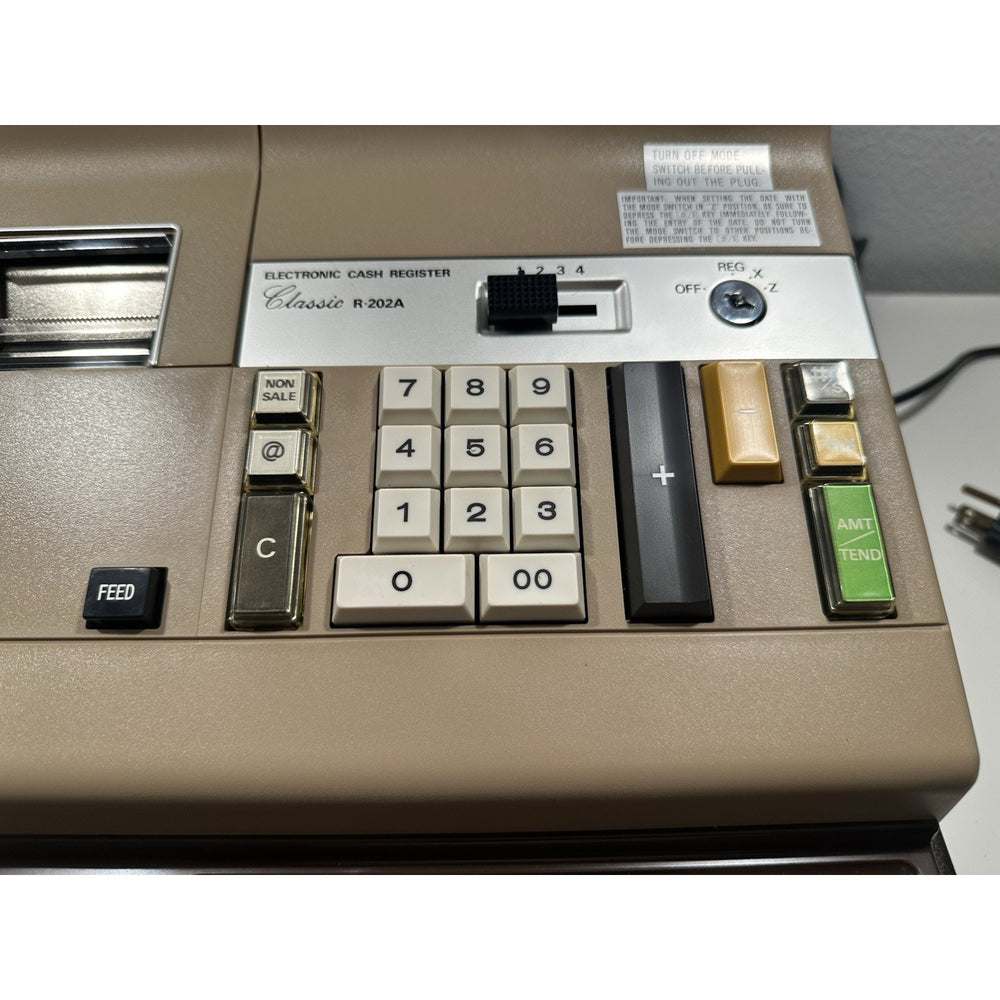 VINTAGE *NEW* Unitrex #R-202A Electronic Cash Register