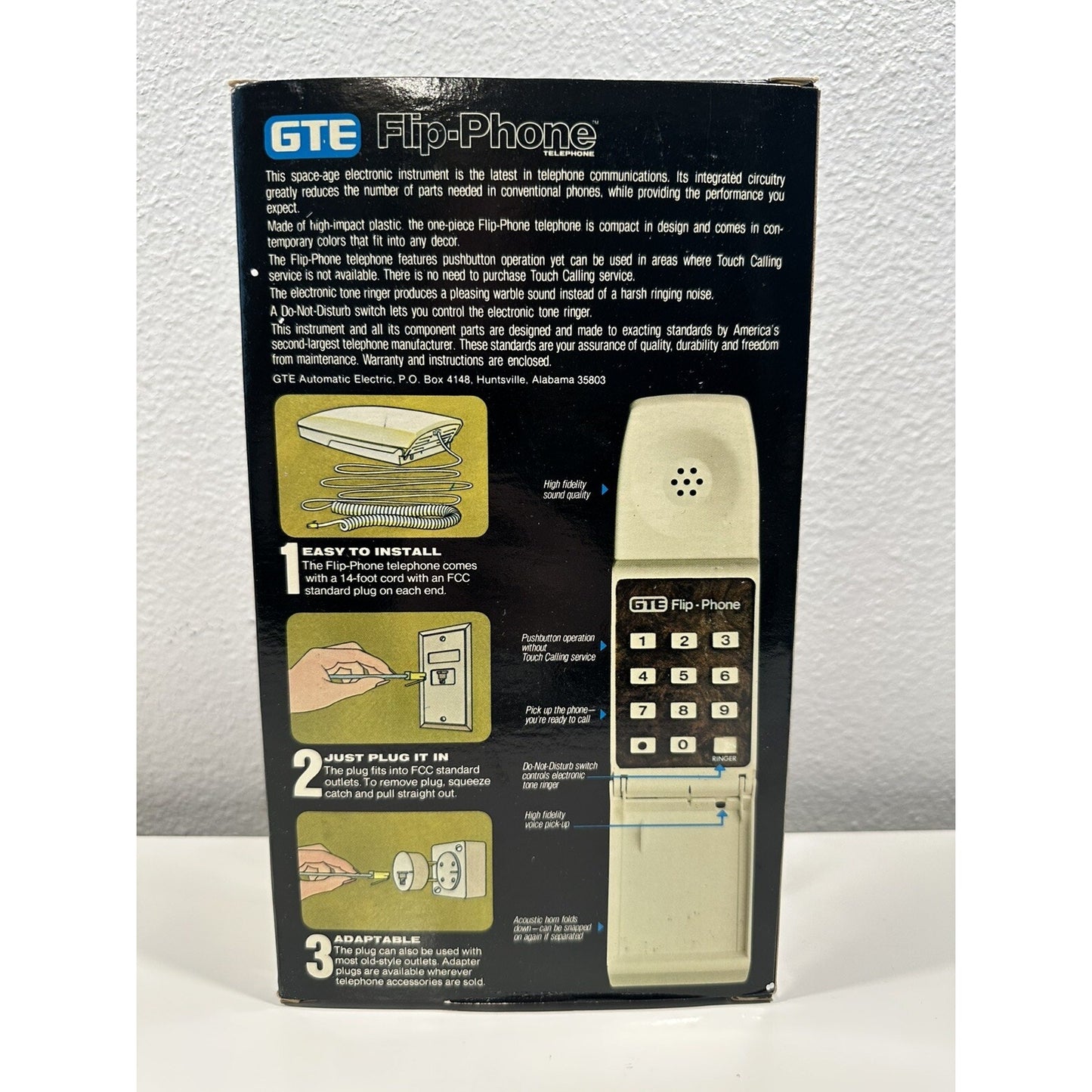 VINTAGE *NEW* 1970's/1980's GTE Flip-Phone Telephone