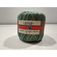 VINTAGE *NEW* Star Sillateen Sansil Crochet Knitting 102 Green 40-75 Yrds