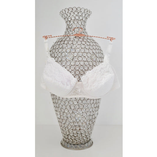 VINTAGE *NEW* 1960's Women's White Lace Push-Up Bra Size 38B USA