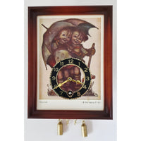 VINTAGE *NEW* 1960's Linden Mini Hanging Cuckoo Clock with Chimes West Germany