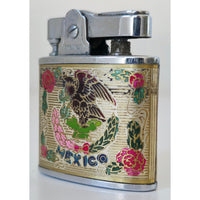 VINTAGE *NEW* 1960's Mexico Super Lighter with Eagle & Bull Fight by Partner