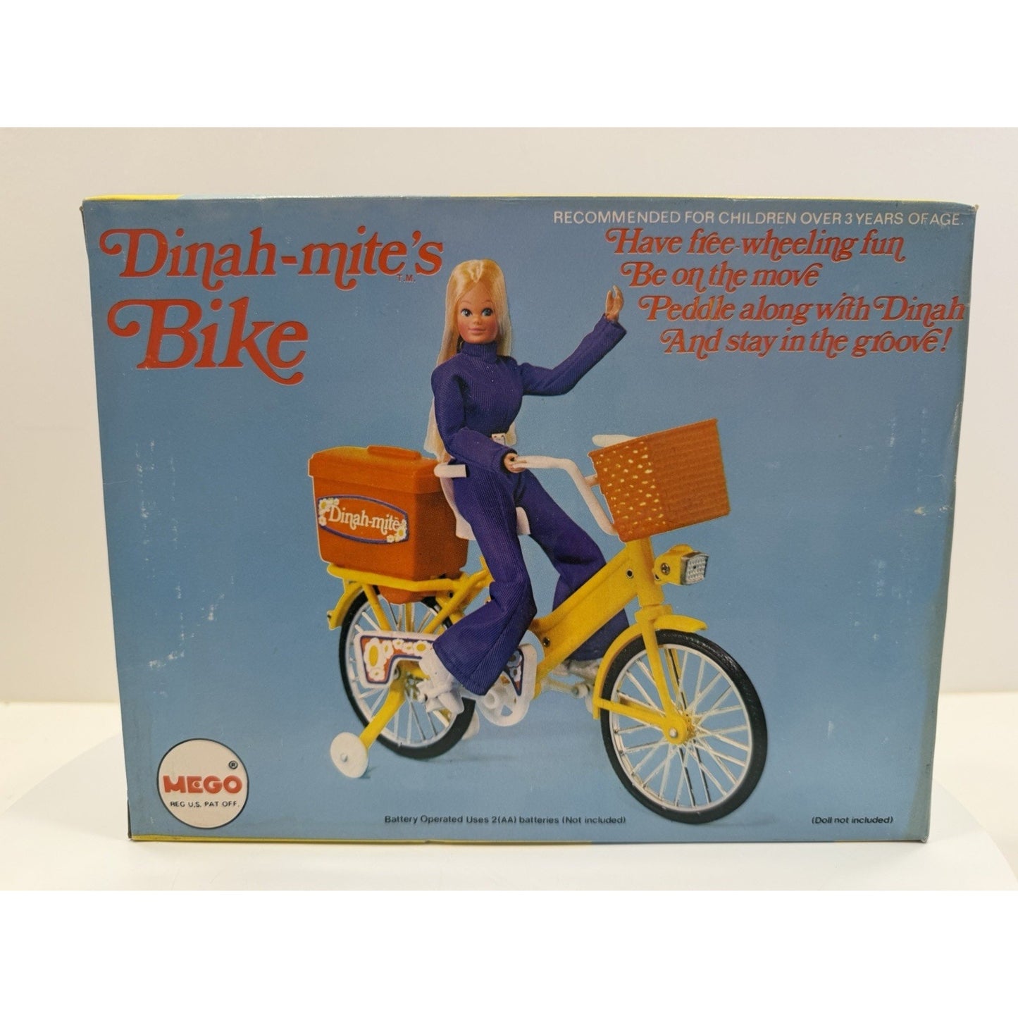VINTAGE *NEW* 1960's Mego Dinah-Mite's Peddle Bike Toy