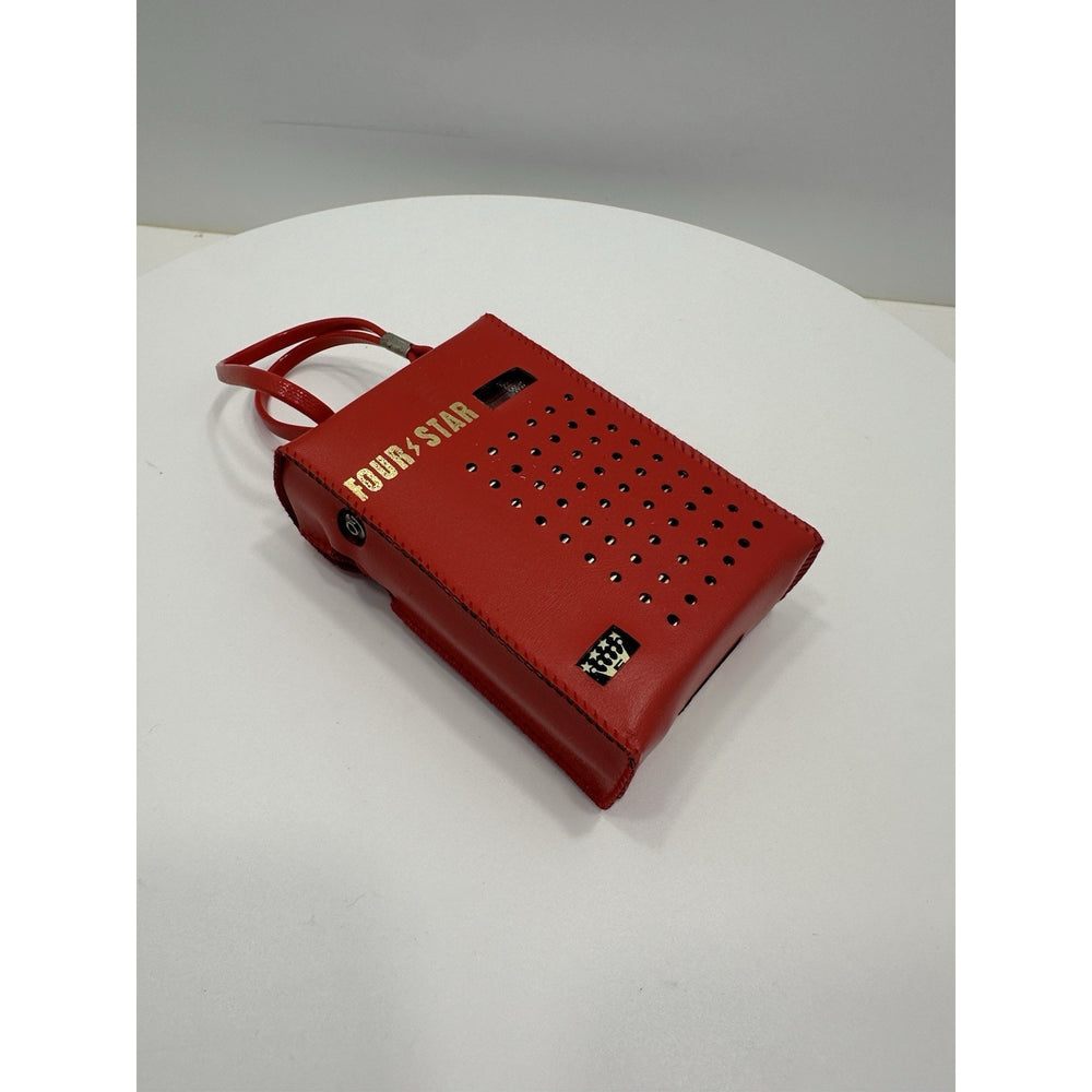 VINTAGE *NEW* 1970's Four Star FS-8 Solid State AM Radio in Red