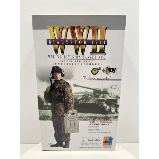 VINTAGE *NEW* Dragon WWII "Philipp Wagner" Panzer Regiment Wiking Action Figure