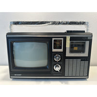 VINTAGE *NEW* 1980's Sharp 3M-79 Tri-Mate 1000B B&W AM/FM  Cassette TV