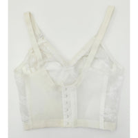 VINTAGE *NEW* 1960's Splendor Form Women's White Lace Bustier Top | Bra Sz 34B