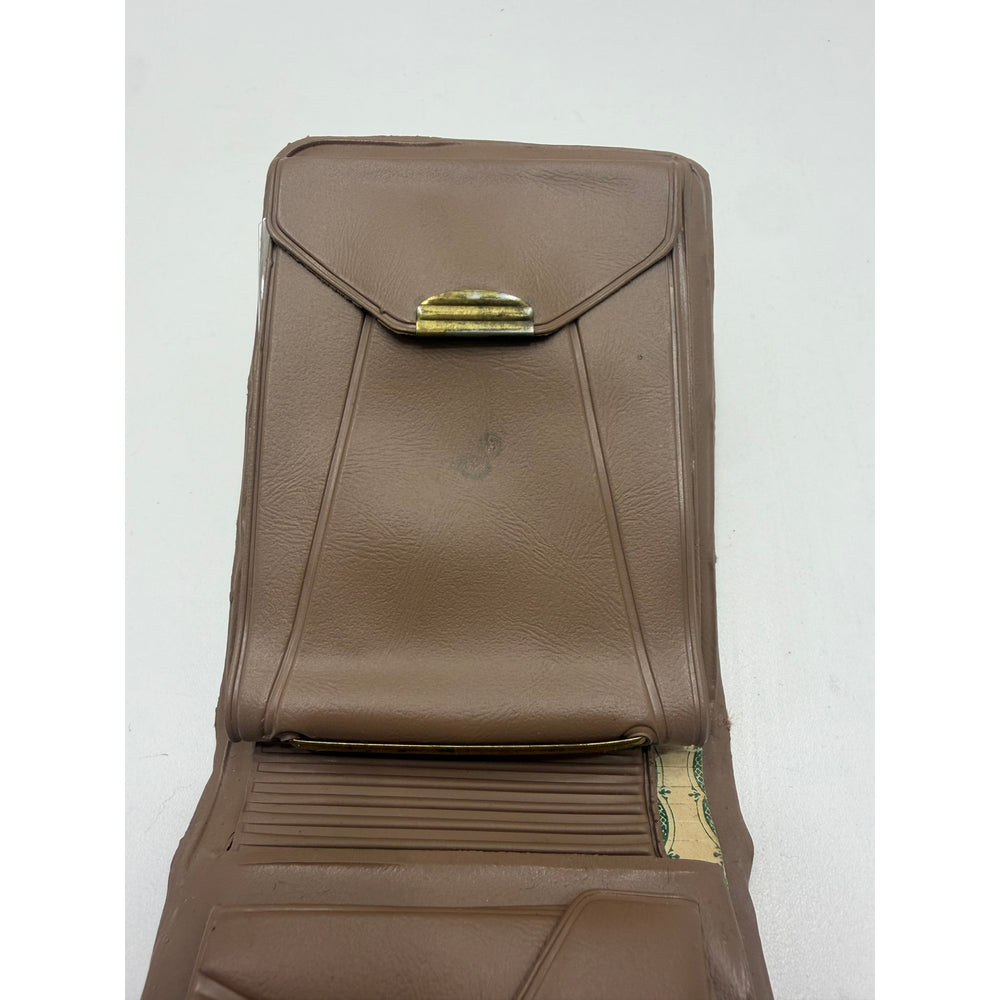 VINTAGE *NEW* 1970's Bi-Fold Coin, Photo and Cash Brown Pattern Wallet