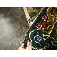 VINTAGE *PRISTINE* 1960's The Covey Of Quail Moroccan Velvet Tapestry