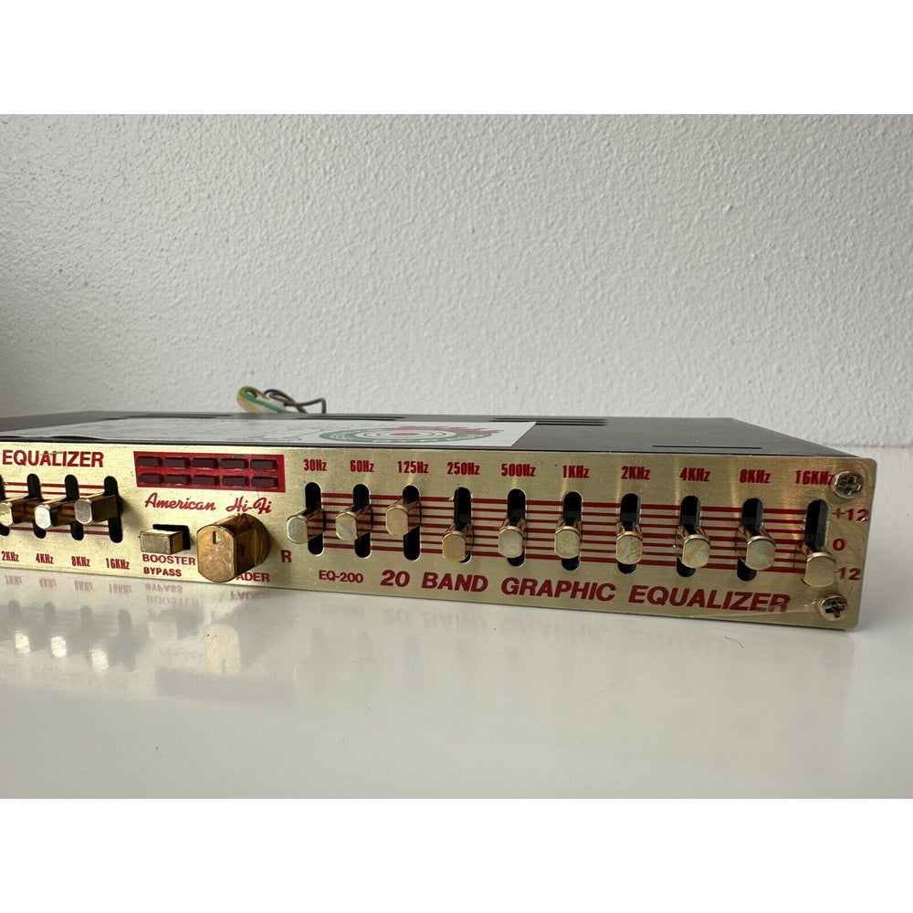 VINTAGE *NEW* American hi-fi #EQ200 20-Band Equalizer/ Hi-Power AMP
