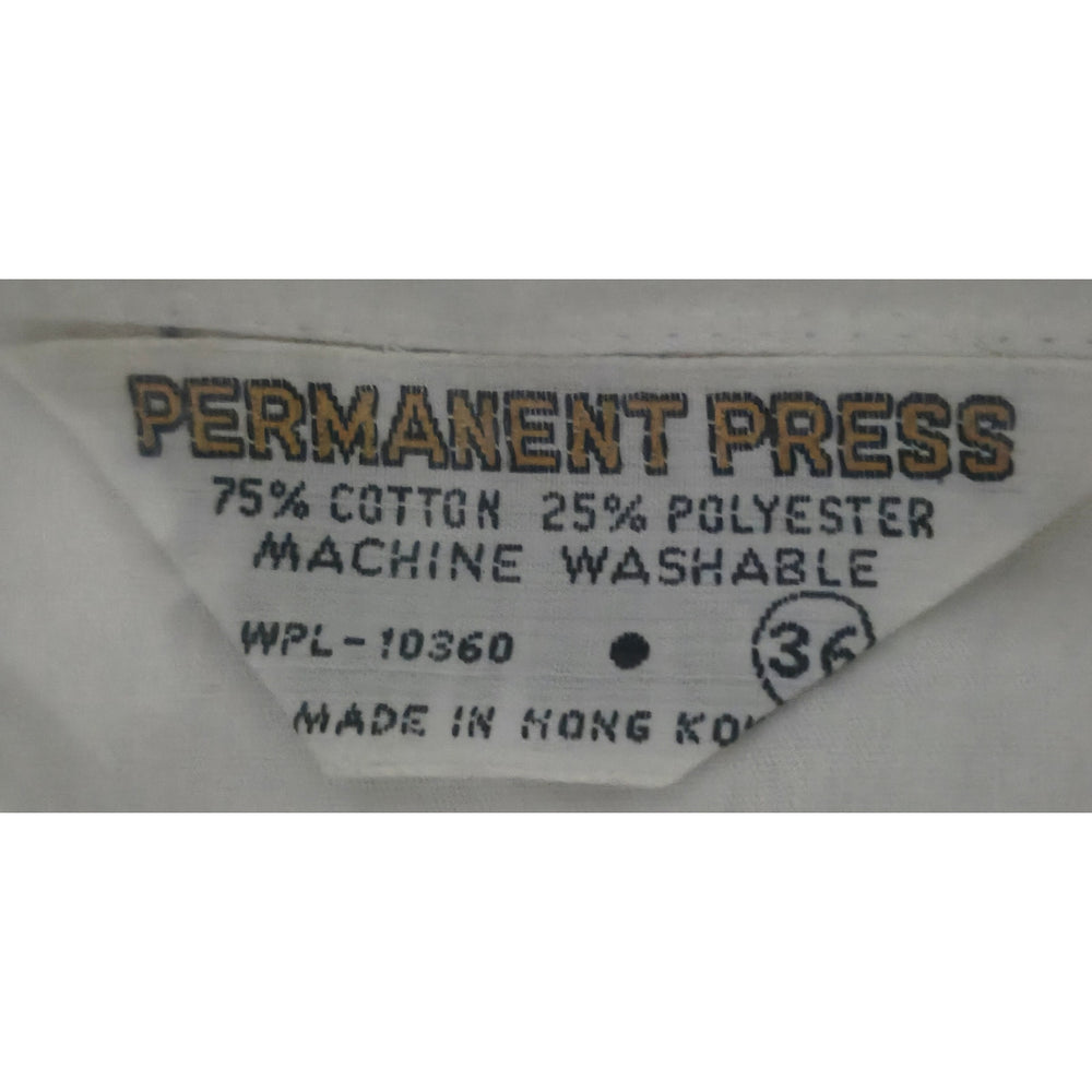 VINTAGE *NEW* 1960's Women's Mini Fashion Shirt White Cotton Blend (Pointed Collar) Size 36