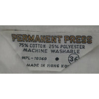 VINTAGE *NEW* 1960's Women's Mini Fashion Shirt White Cotton Blend (Pointed Collar) Size 36