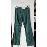 VINTAGE *NEW* 1960's Love N' Stuff Turquoise Twill Botton Pocket Pants Size 30