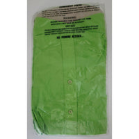 VINTAGE *NEW* Bright Green Men's Collared Shirt Poly/Cotton Blend Size 16-33