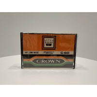 VINTAGE *NEW* 1970's Crown C-60 HiFi Low Noise Lot of 9 Blank Cassette Tapes