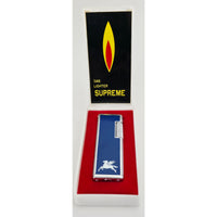 VINTAGE *NEW* 1960's Blue and Silver Butane Lighter Mustang with Wings by Supreme