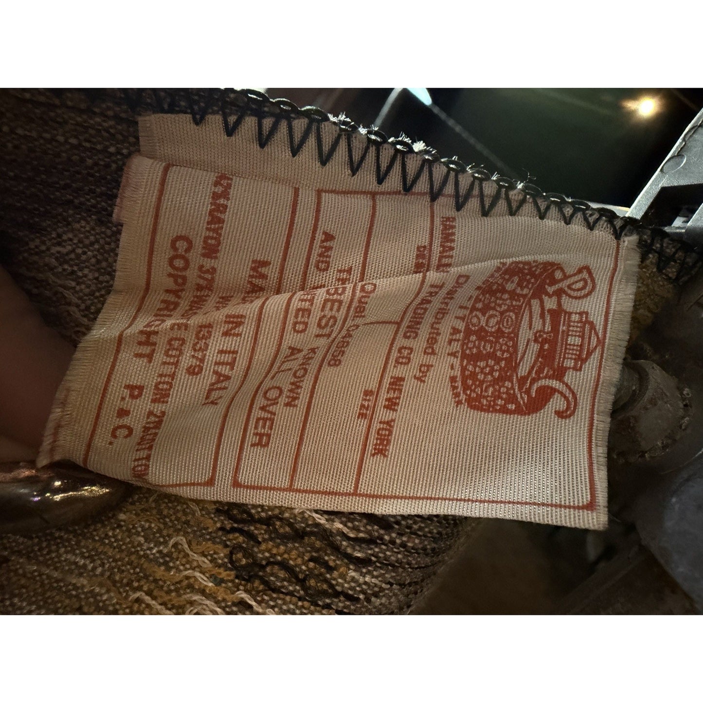 VINTAGE *PRISTINE* 1960's "Anxious To Sail" Italian Velvet Tapestry