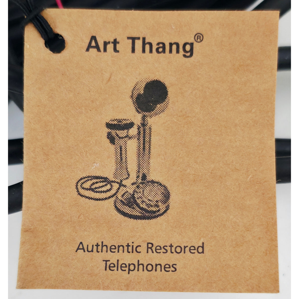 VINTAGE *PRISTINE* 1920's Art Thang Candlestick Rotary Spanish Telephone Restored