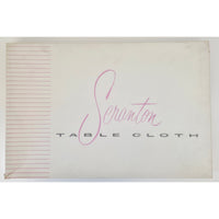 VINTAGE *NEW* 1950's Seranton White Lace Oval 72"x90" Stain Resistant Tablecloth