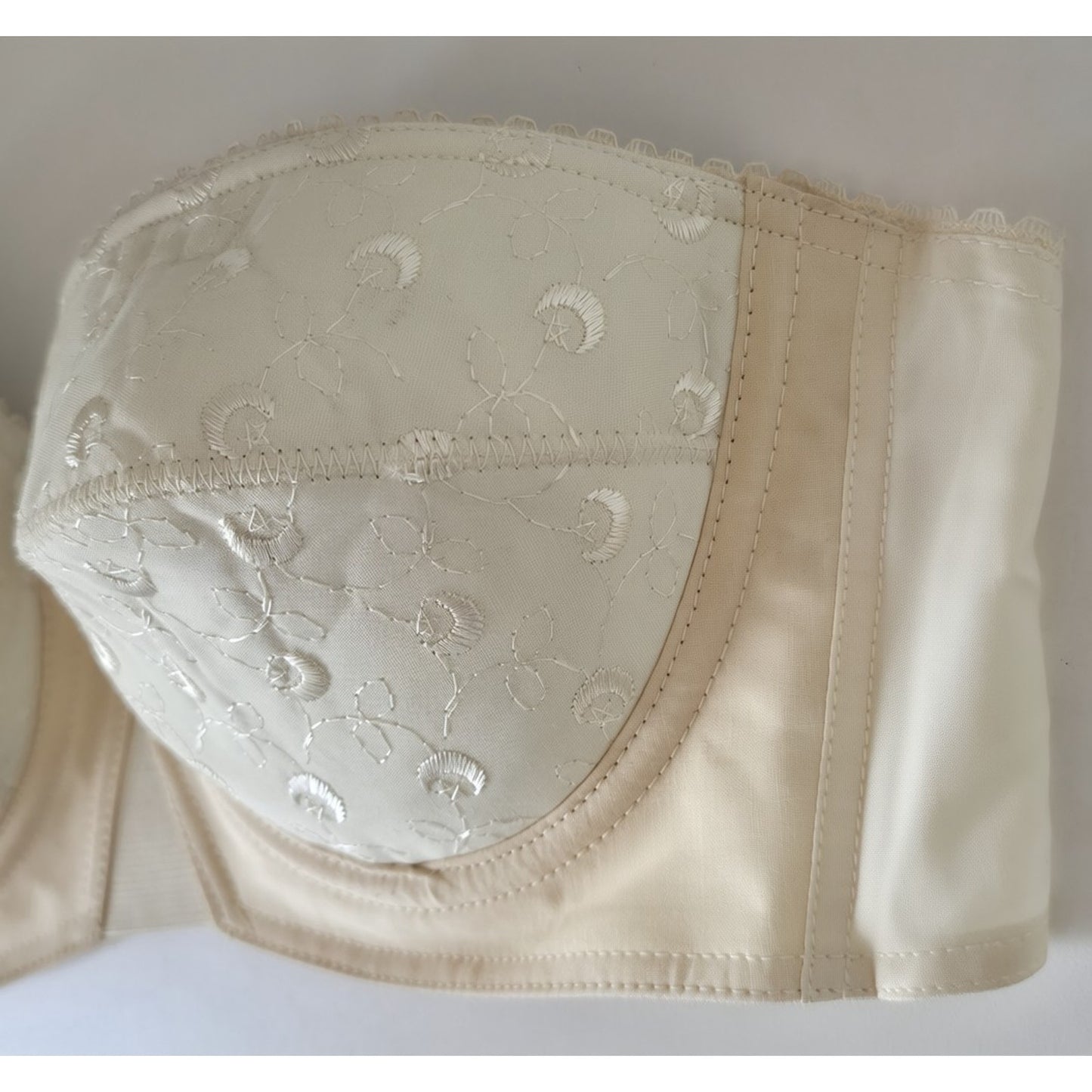 VINTAGE *NEW* 1960's Stephanie Women's Cream Strapless Bra Size 36B Lot of 3