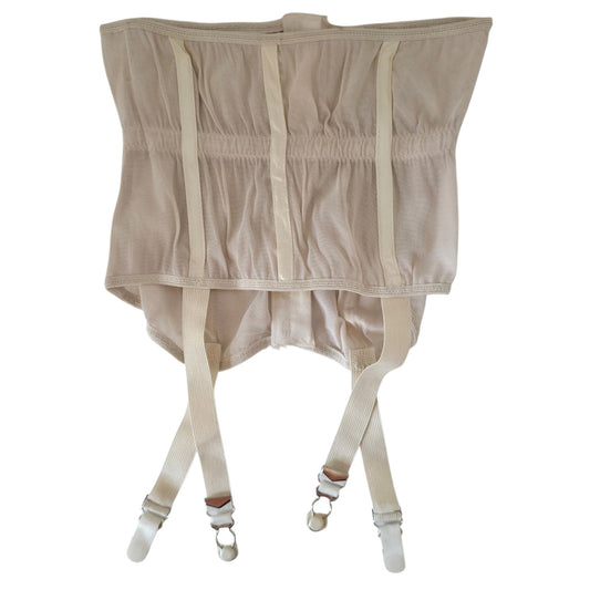 VINTAGE *NEW* 1950's Women's Cream Corset | Waist Cincher Size 24 USA