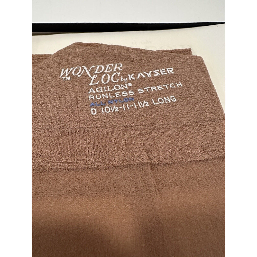 VINTAGE *NEW* Kayser Hosiery-Wonderloc Stretch-Debonair-Seamless-10.5-11.5L D X 3