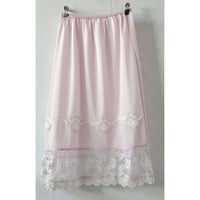 VINTAGE *NEW* 1960's Collins Aikman Women's Light Pink w/Lace Slip Skirt Size M
