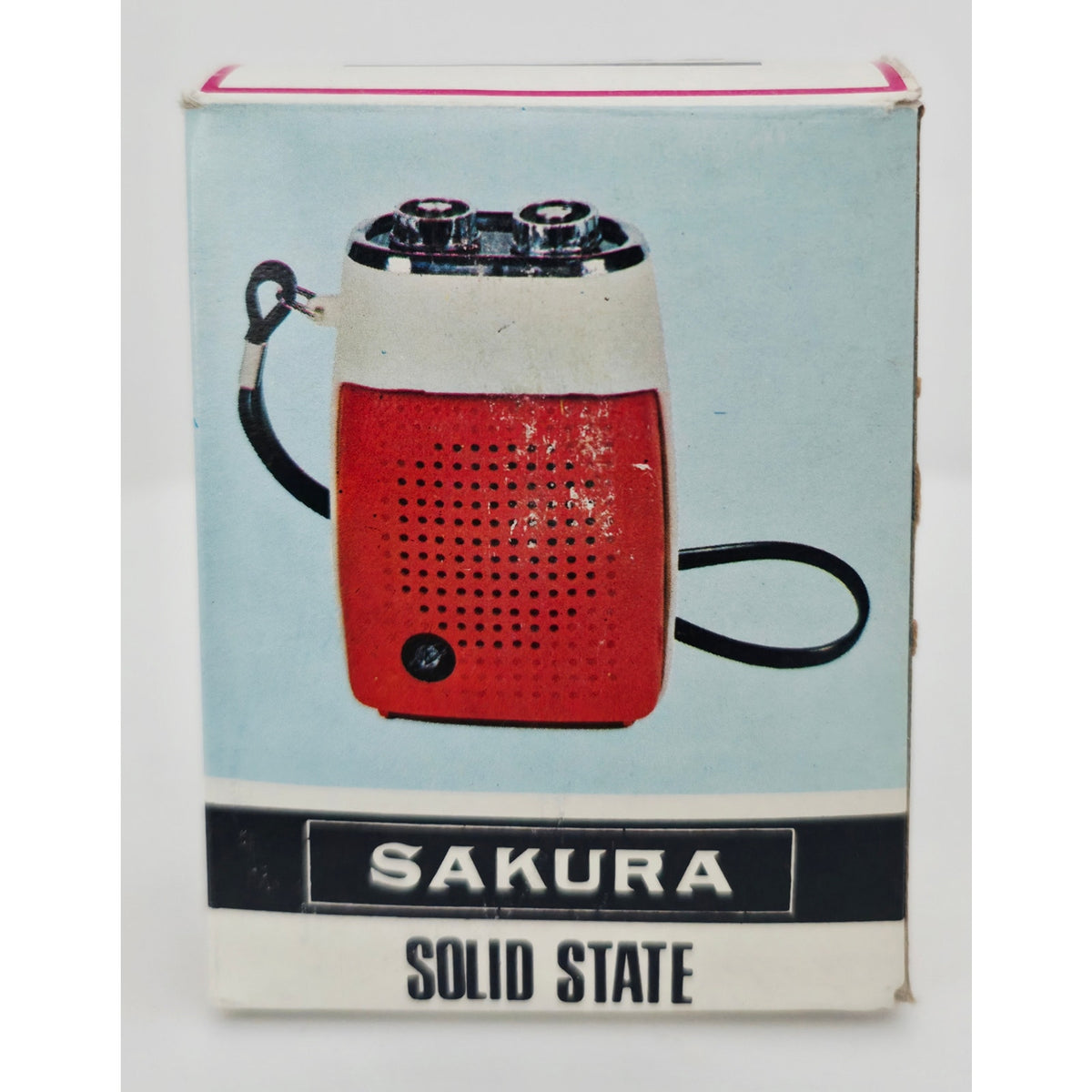 VINTAGE *NEW* 1960's Sakura FS-19 Green/Black Solid State Micro Transistor Radio