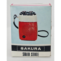 VINTAGE *NEW* 1960's Sakura FS-19 Green/Black Solid State Micro Transistor Radio