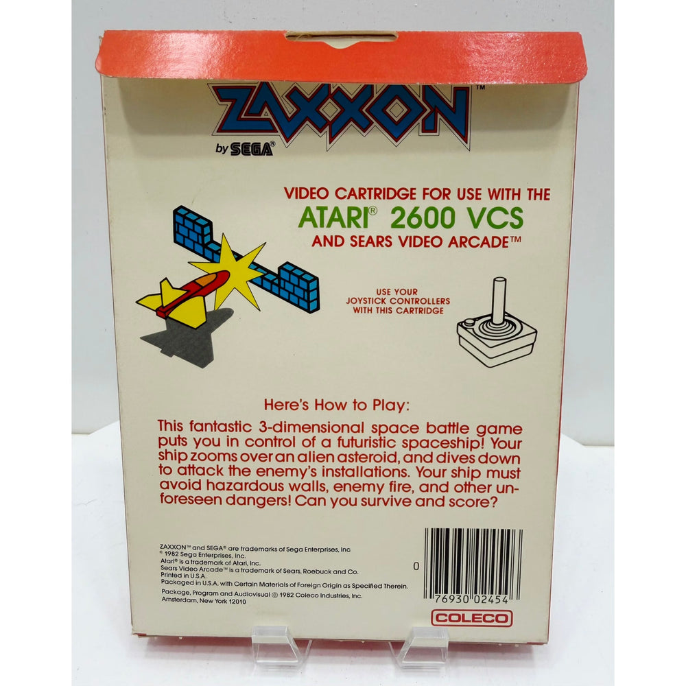 Atari 2600 VCS 1982 Zaxxon by Sega Video Game NOS Sealed Unsold Dealer Stock