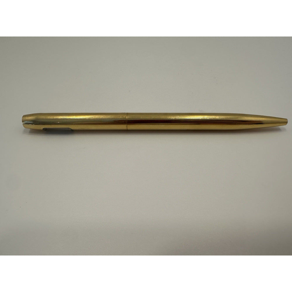 VINTAGE *NEW* 1970's Computrace Gold-Plated Pen W Built-In Digital Clock