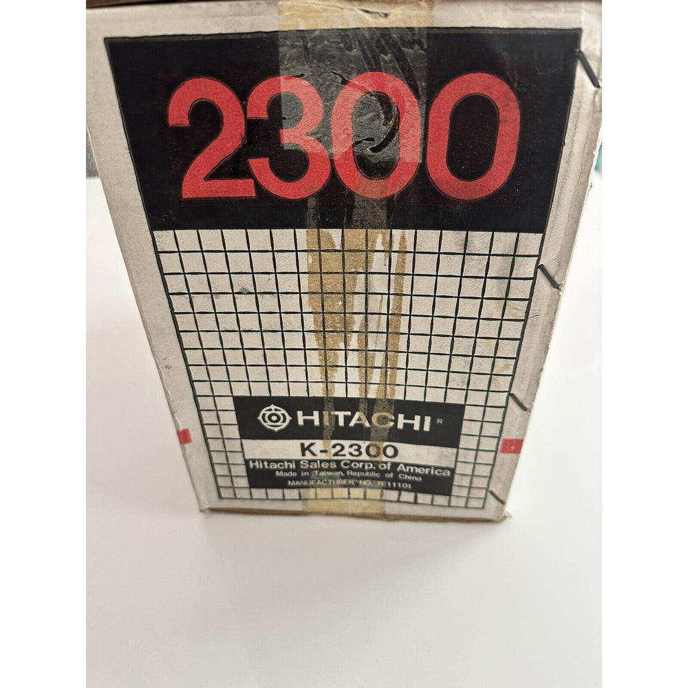 VINTAGE *NEW* 1980's Hitachi K2300 Solid State TV Receiver/Digital Clock