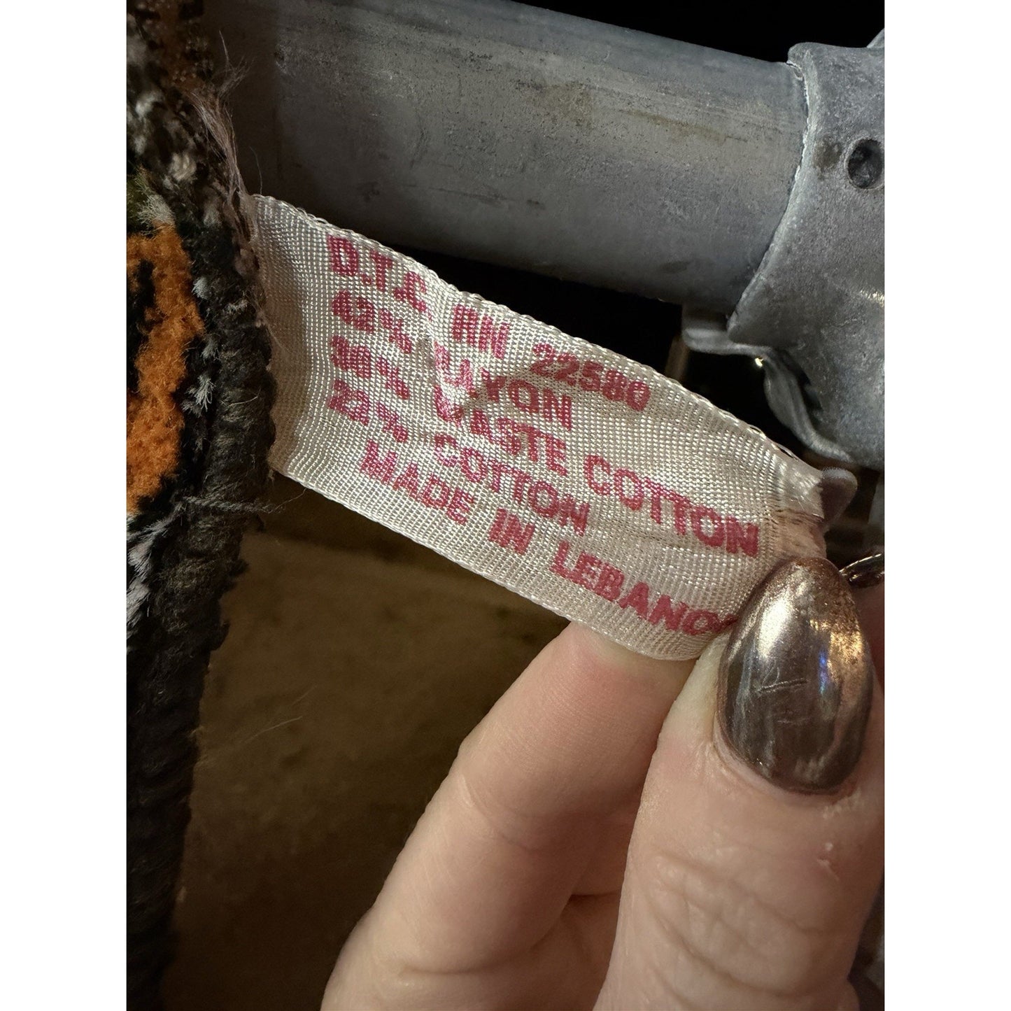 VINTAGE *PRISTINE* 1960's Royal Peacock Labonese Velvet Tapestry