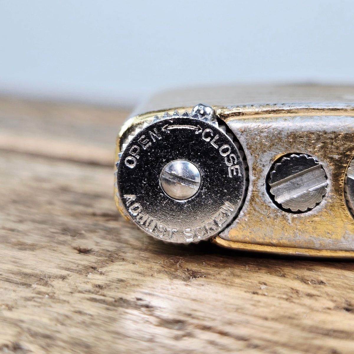 VINTAGE *NEW* 1950's Blaze Gold Textured Butane Lighter