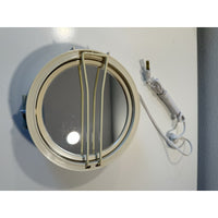 VINTAGE *NEW* 1960's Swing Light Mini Hat Box Makeup Mirror Flip Side Magnifying
